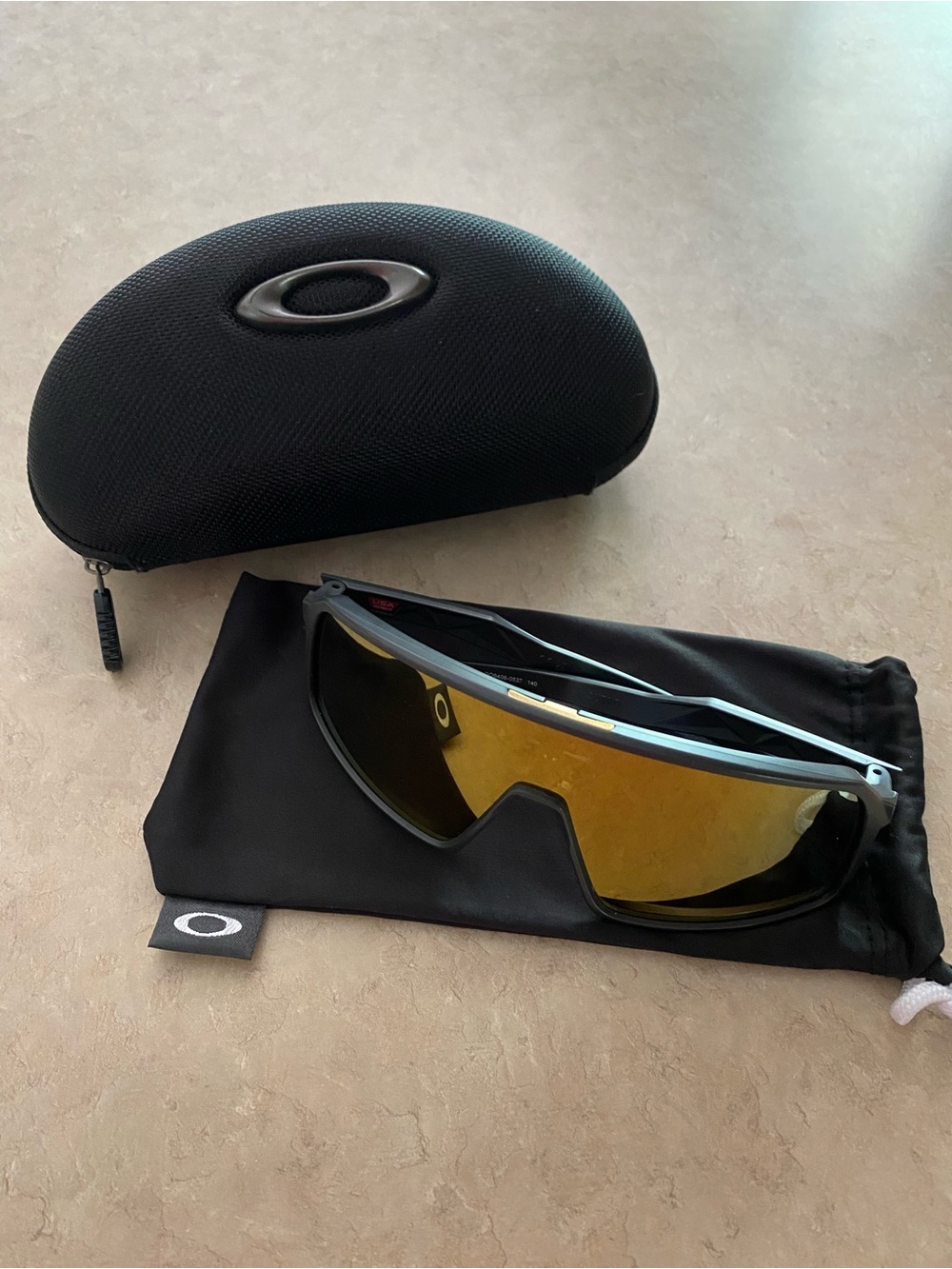 Oakley Sutro Shield sunglasses matte frame reflective Prizm gold